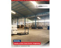 Dijual Pabrik ex Pabrik Sendal, LB. 43. 351m2, SHM, Jl. Sinar Pasar Kemis - Tangerang