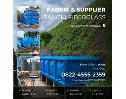 Tangki Fiberglass dengan Kapasitas 5000-20.000 Liter Jumlah Besar - Bombana