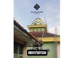 Kubah Masjid Enamel Cerah dan Elegan - Aceh Barat Daya 