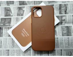 Leather Case MagSafe iPhone 12 Mini Wireless Charging Support Sarung Leather Case - Jakarta Pusat