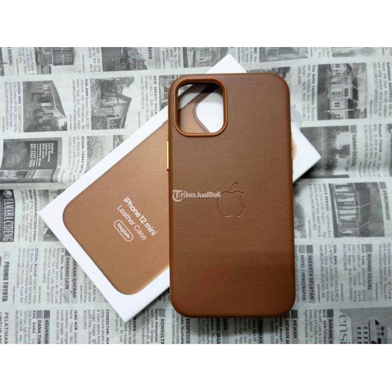 Leather Case MagSafe iPhone 12 Mini Wireless Charging Support Sarung Leather Case - Jakarta Pusat
