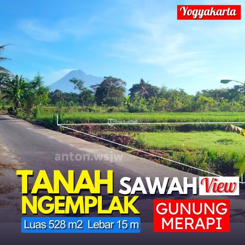 Tanah Murah di Ngemplak View Merapi Lt 528 m2 LB 15 m SHM - Sleman