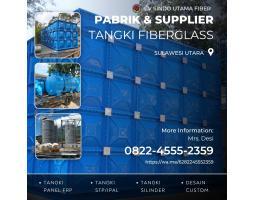 Tangki Fiberglass di Atas Atap - Kotamobagu