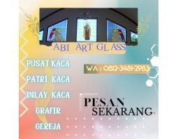 Pengrajin Kaca Patri Grafir Inlay Gereja - Biak Numfor