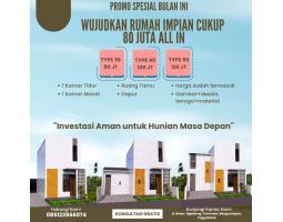 Dijual Rumah Impian Tipe 36 SHM 1KT 1KM Cukup 80 Juta Sudah All In - Bantul