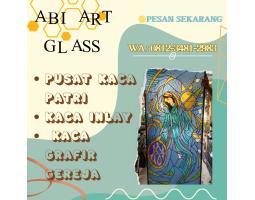 Produksi Kaca Patri Grafir Inlay Gereja Biak - Numfor Papua