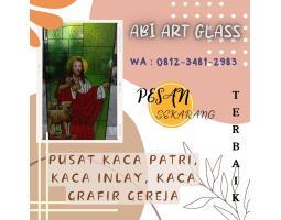 Stained Glass Kaca Patri Grafir Inlay Gereja - Biak Numfor