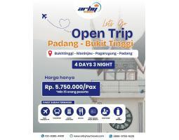 Open Trip Padang Bukit Tinggi 4 Hari 3 Malam - Jakarta Pusat