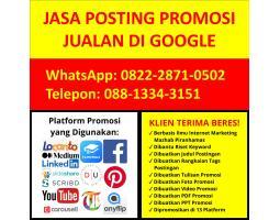 Jasa Pembuatan Promosi Jualan di Google Ter-Index - Malang 