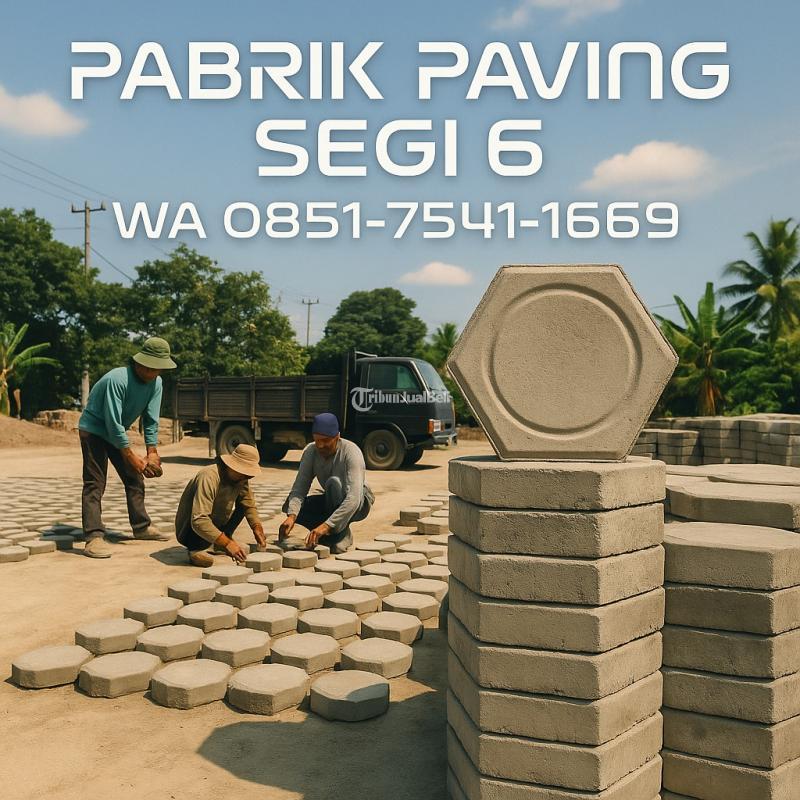 Paving Block Segi 6 Merah - Blitar
