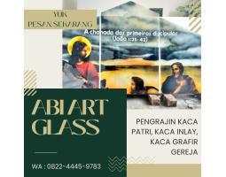 Kaca Patri Grafir Inlay Gereja - Jayapura 