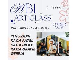 Pengrajin Kaca Patri Grafir Inlay Gereja - Jayapura