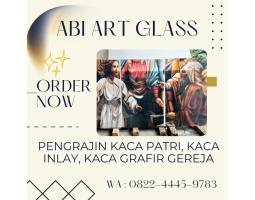 Pusat Kaca Patri Grafir Inlay Gereja - Jayapura Papua