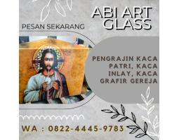 Kaca Patri Grafir Inlay Gereja - Jayapura