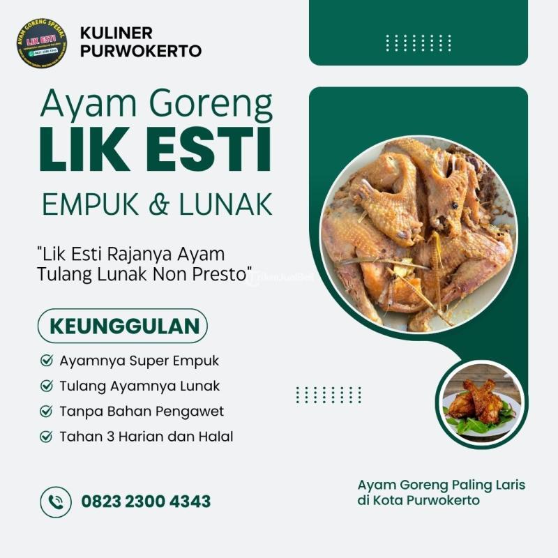 Paket Lengkap Ayam Goreng Tulang Lunak Nasi Hangat Sambal Cuma di Sini - Banyumas