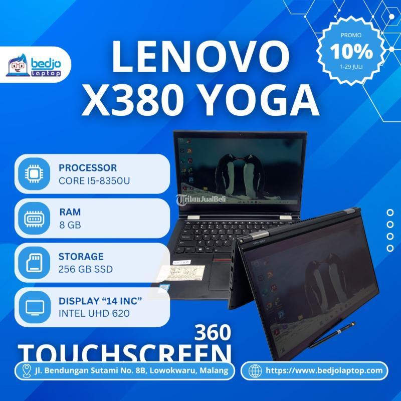 Dijual Laptop Second, Lenovo X380, Core I5-8350u, Intel Uhd Graphics 620, Ram 8gb, Ssd 256 Gb, Touchscreen 360, Key Backlight - Malang