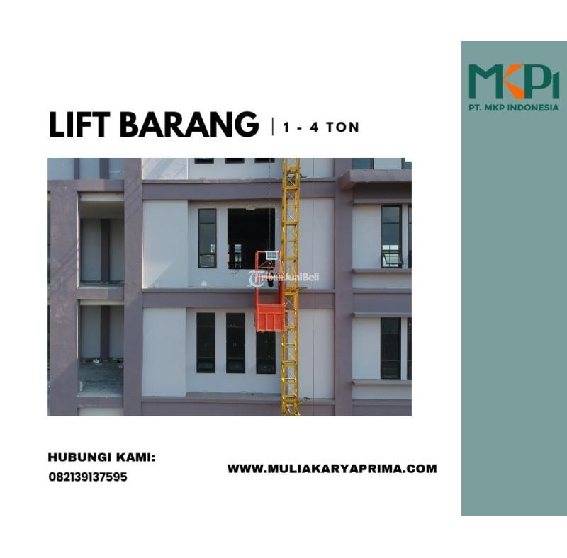 Sewa Lift Barang Proyek, Kapasitas 1-4 Ton - Malang 