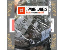 Cetak Label Woven Damask Devotelabels.id - Nias