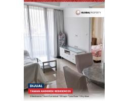 Dijual Apartemen di Taman Anggrek Residences 2 Bedroom Luas 99m2, Semi Furnished - Jakarta Barat