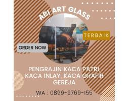 Pusat Kaca Patri Grafir Inlay Gereja - Yapen Papua