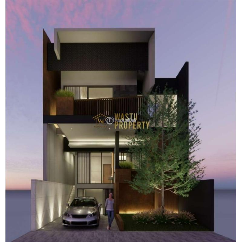 Dijual Villa Mewah 2 Lantai 4KT 4KM SHM Private Pool View Sawah dan Gunung Merapi - Sleman