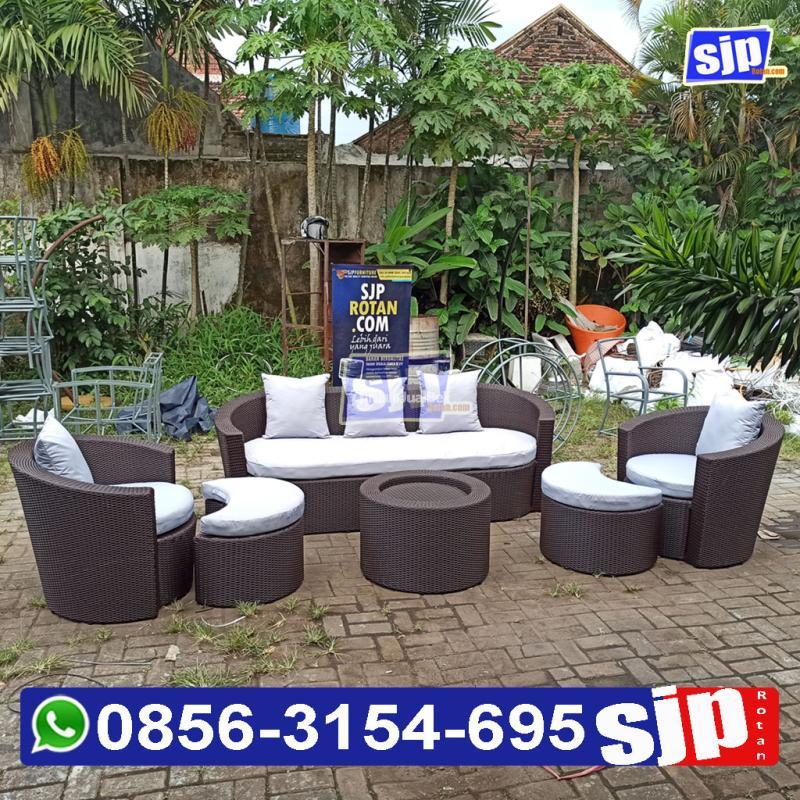 Sofa Rotan Plastik, Sofa Rotan Sintetis - Batu