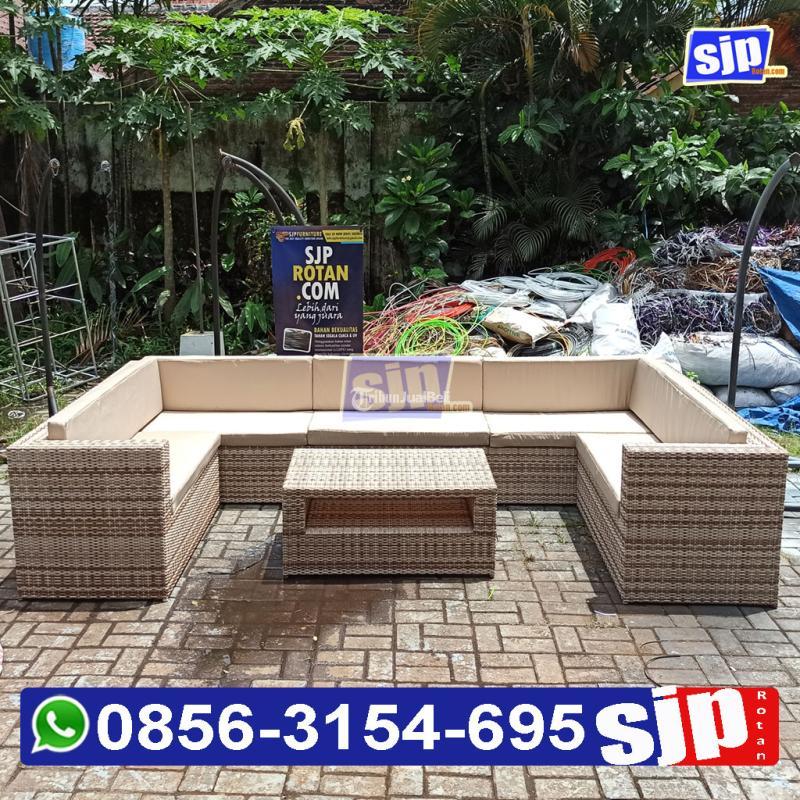 Sofa Rotan Plastik, Sofa Rotan Sintetis - Batu
