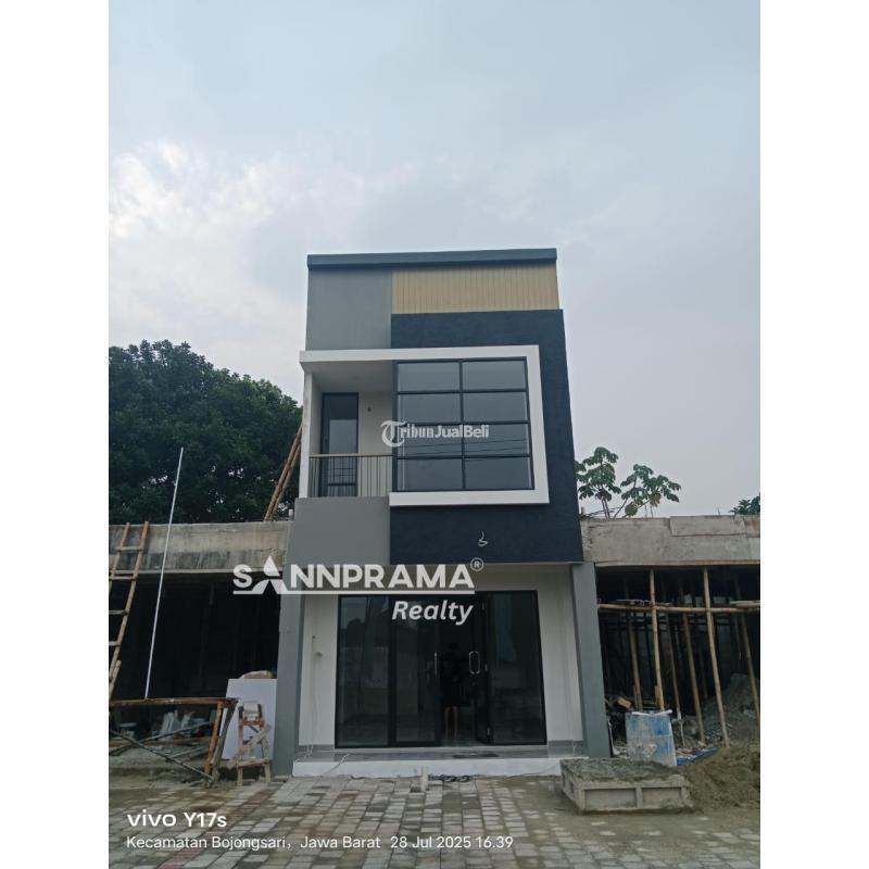 Dijual Ruko Baru 2 Lantai Pinggir Jalan Raya Curug Bojongsari - Depok