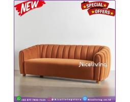 Sofa Tamu 3 Plus Seater Minimalis Furniture - Jepara