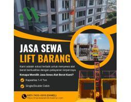 Jasa Sewa Lift Barang Proyek Kapasitas 14 Ton - Denpasar 
