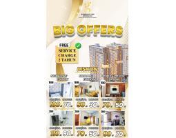 Jual Apartemen Tipe 20 m2 Gunawangsa Tidar Tunjungan Pakuwon Kedungdoro Diponegoro Manyar Diskon - Surabaya