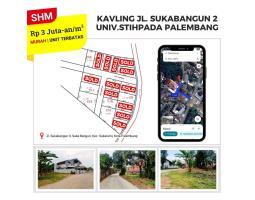 Jual Tanah Luas 120 m2 SHM KM7 Jl. Sukabangun 2 samping Kampus STIHPADA - Palembang