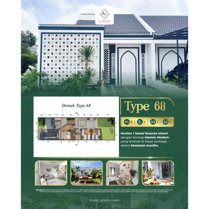 Jual Rumah Tipe 68 Baru di Almayara Cluster - Pekanbaru