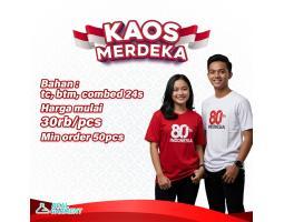 Kaos Agustusan Sablon - Jayapura