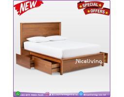 Jual Dipan Laci, Ukuran 120x200cm, Kayu Jati - Jepara