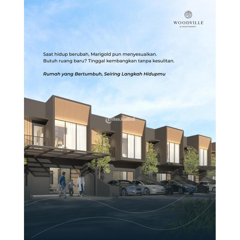 Jual Rumah Nyaman dan Asri Tipe 65 Baru di Woodville Cluster Maple type Marigold Buduran - Sidoarjo