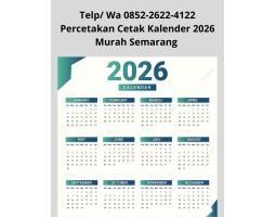 Percetakan Cetak Kalender  2026 Murah - Semarang