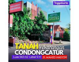 Dijual Tanah Bagus Selatan Hotel Gardenia Condongcatur Lt 543 m2 Ld 9 m - Sleman