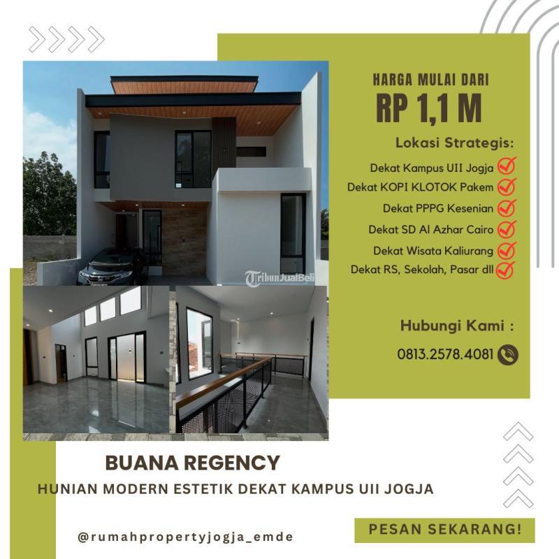 Dijual Rumah Cantik Estetik dekat Kampus UII Jogja JL Kaliurang KM 12,5 - Sleman 