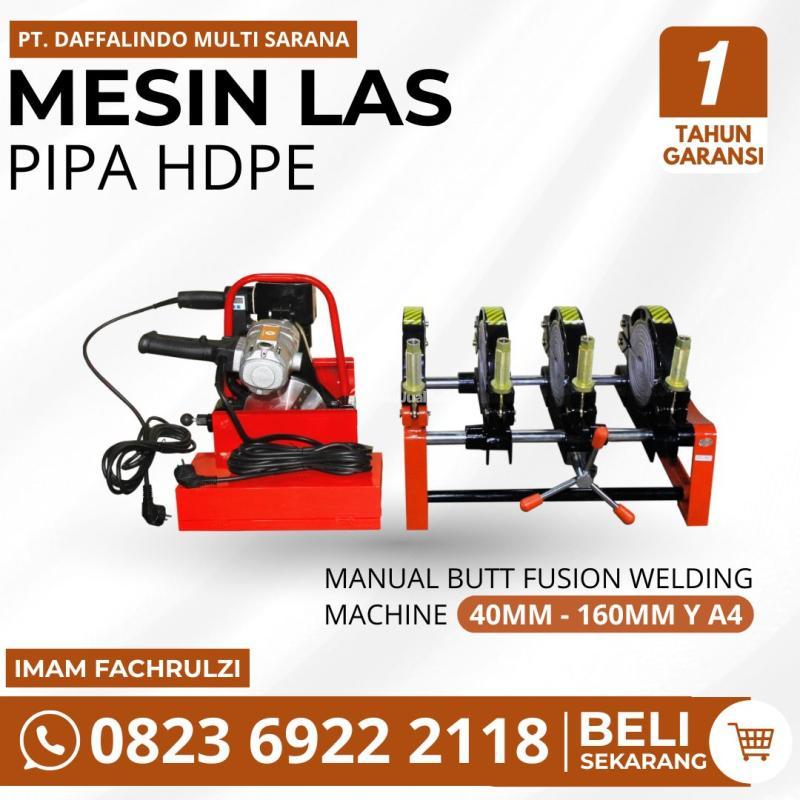 Alat Pemanas Pipa HDPE Type Y Manual 4 Clamp Ukuran 160 - Jakarta Timur 