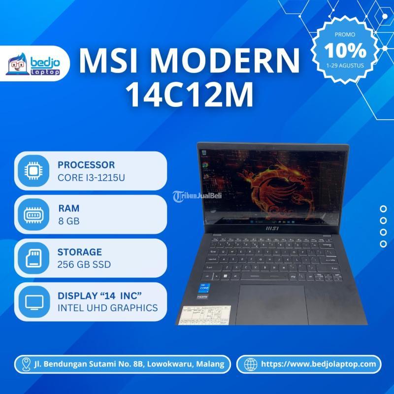 Laptop Msi Modern 14C12M Bekas - Malang 