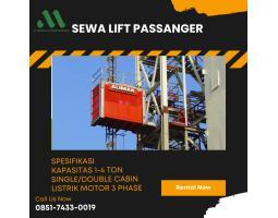 Sewa Lift Penumpang, Kapasitas Hingga 4 Ton - Padang