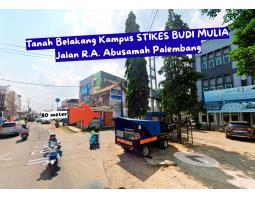 Dijual Tanah kavling di Jl. Abusamah, belakang STIKES Budi Mulia - Palembang