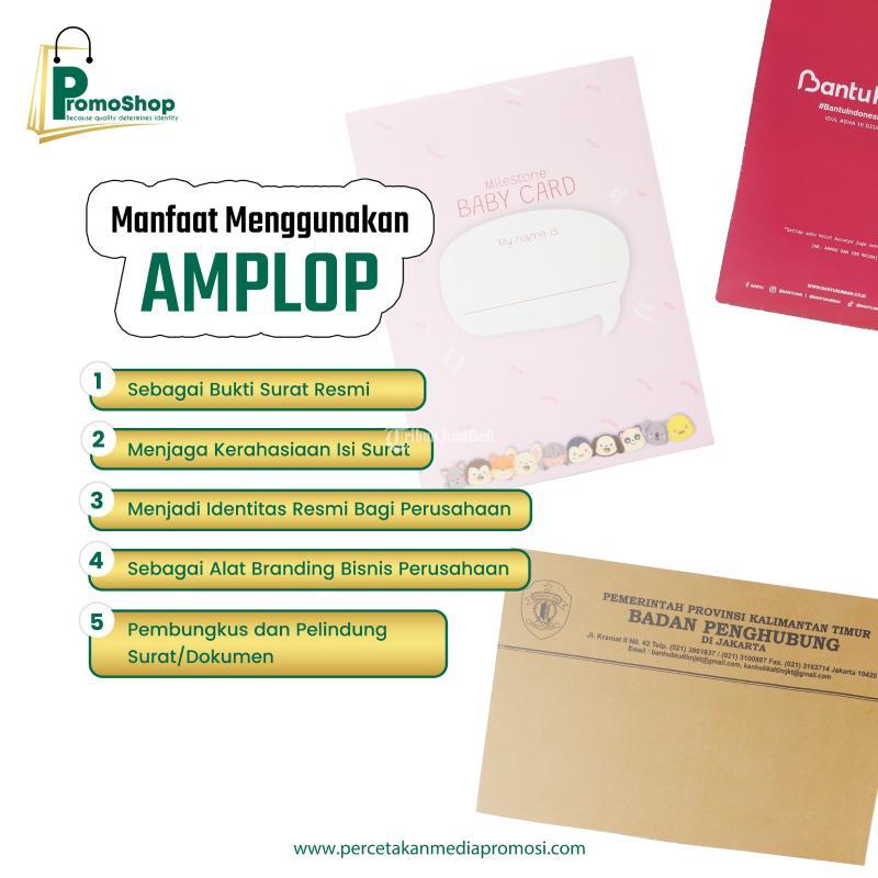 Jasa Cetak Amplop Perusahaan, Custom Branding Logo, Harga Murah Berkualitas - Surabaya