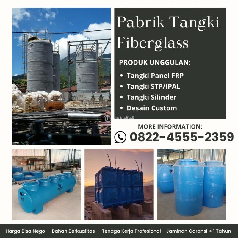 Tangki Fiberglass Kap 1 m3 - 800.000 m3 Memberikan Pilihan Dimensi - Bandung Barat
