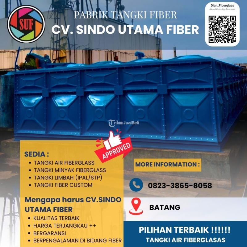 Pusat Tangki Fiberglass Roof Tank Panel FRP Bisa Custom Ukuran - Batang Jateng