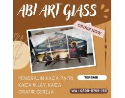 Pusat Kaca Patri Grafir Inlay Gereja - Supiori Papua