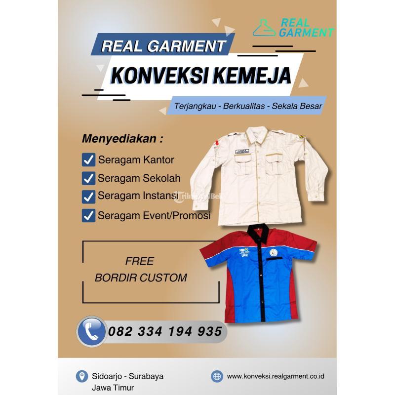 Konveksi Kemeja Kerja bordir Custom - Tabanan