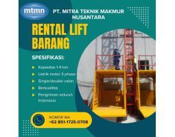 Rental Lift Barang Kapasitas 14 Ton, Kirim Seluruh Indonesia - Subang  