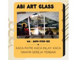Kerajinan Kaca Patri Grafir Inlay Gereja - Sarmi 